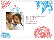 Joyful Lovebirds Save the Date Cards