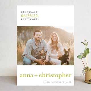 float + celebrate Save the Date Cards