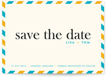 float + aerogram Save the Date Cards