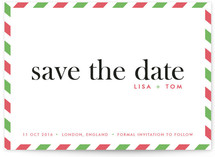 float + aerogram Save the Date Cards
