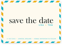 float + aerogram Save the Date Cards