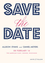 float + fave Save the Date Cards, by Float Paperie