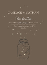 fireflies Save the Date Cards, by Paige Rothhaar