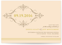 French Vintage Save the Date Cards