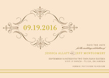 French Vintage Save the Date Cards, by Annie Clark