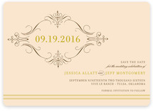 French Vintage Save the Date Cards