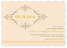 French Vintage Save the Date Cards