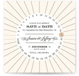 Float + Vintage Round Save the Date Cards