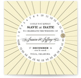 Float + Vintage Round Save the Date Cards