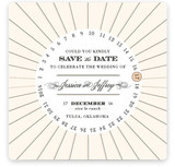 Float + Vintage Round Save the Date Cards