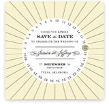 Float + Vintage Round Save the Date Cards