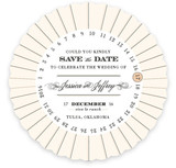 Float + Vintage Round Save the Date Cards
