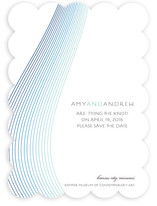 Glass Ribbons Save the Date Cards