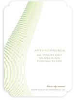 Glass Ribbons Save the Date Cards
