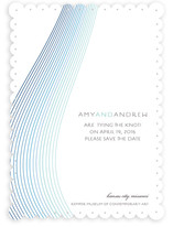 Glass Ribbons Save the Date Cards
