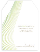 Glass Ribbons Save the Date Cards
