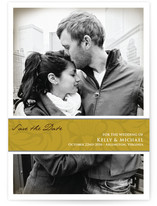 Golden Wrap Save the Date Cards
