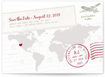 A Faraway Destination Save the Date Cards