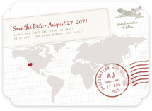 A Faraway Destination Save the Date Cards