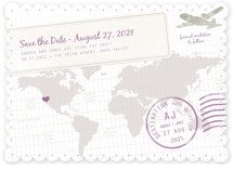 A Faraway Destination Save the Date Cards