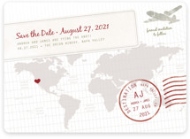 A Faraway Destination Save the Date Cards