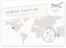 A Faraway Destination Save the Date Cards