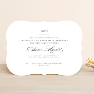 Charming Go Lightly Save the Date Cards