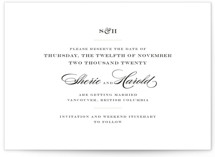 Charming Go Lightly Save the Date Cards