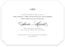 Charming Go Lightly Save the Date Cards
