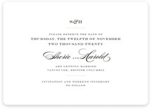 Charming Go Lightly Save the Date Cards