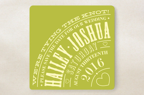 Vintage Typography Poster Save the Date Cards