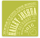 Vintage Typography Poster Save the Date Cards