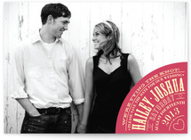 Vintage Typography Poster Save the Date Cards