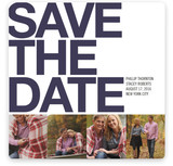 Four Square Save the Date Cards