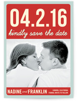 Float + Bold Date Save The Date Cards