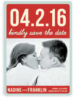 Float + Bold Date Save the Date Cards