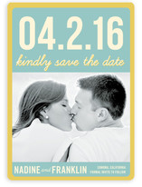 Float + Bold Date Save the Date Cards