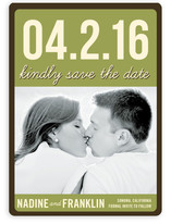 Float + Bold Date Save the Date Cards