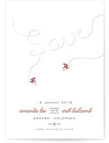 Ski Run Save the Date Cards