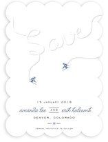 Ski Run Save the Date Cards