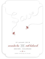 Ski Run Save the Date Cards