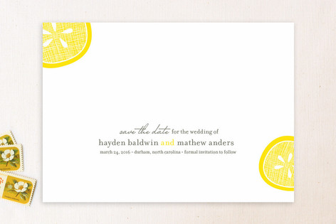 Lemon Drop Save the Date Cards