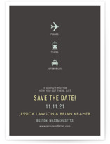 Plane Trains Automobiles Save the Date Cards