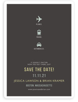 Plane Trains Automobiles Save the Date Cards