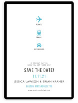 Plane Trains Automobiles Save the Date Cards