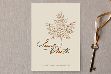 A Fall Date Save the Date Cards