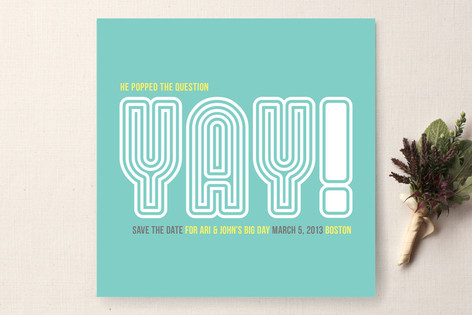 Yay Save the Date Cards