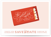 The Perfect Match Save the Date Cards