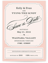 Posh Wine Label Save the Date Cards
