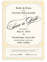 Posh Wine Label Save the Date Cards